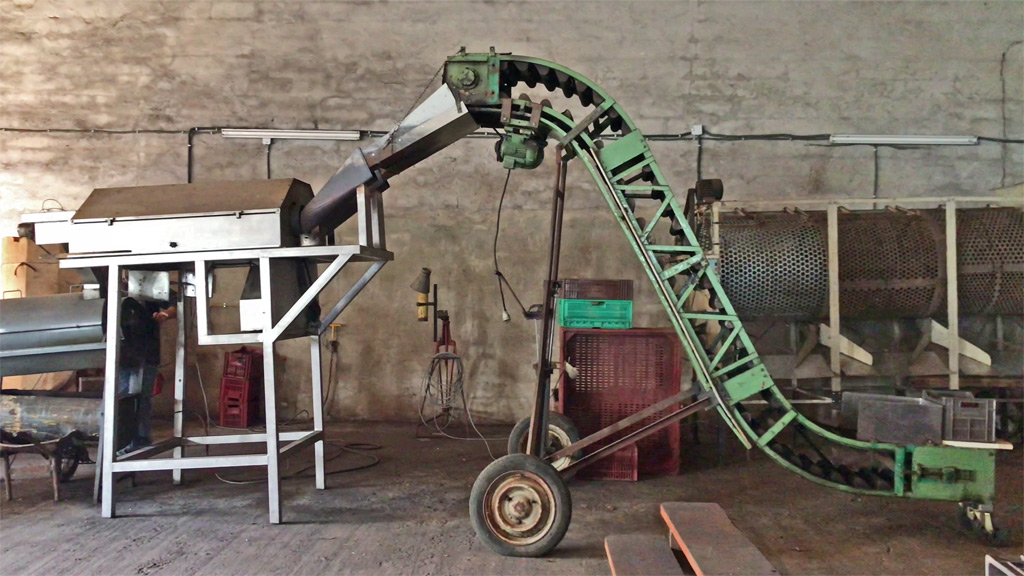 machine pour nettoyer les châtaignes