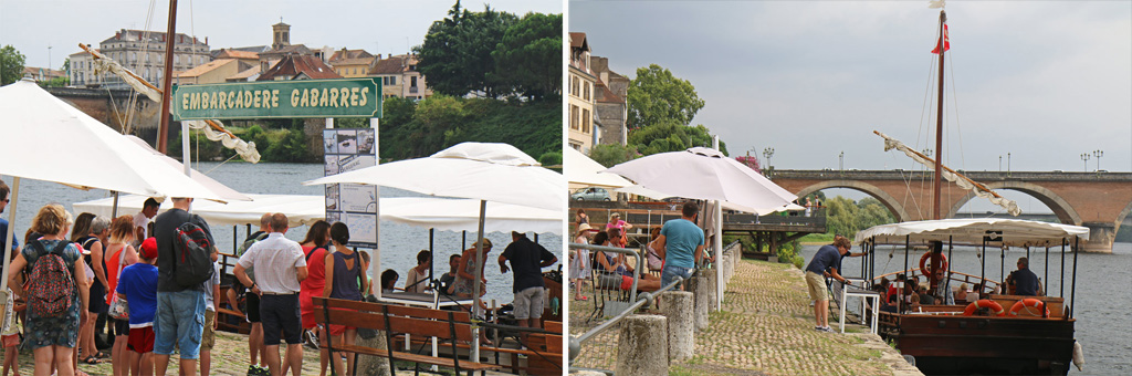 Gabarres de Bergerac embarcadère
