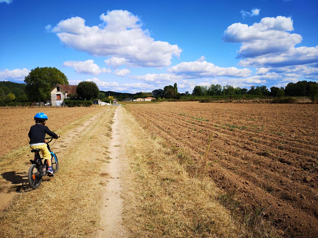 bike ride fields