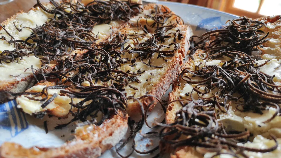 Grated black truffle
