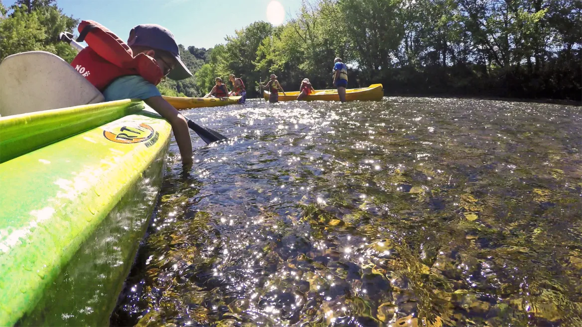 Canoeing on the Vézère