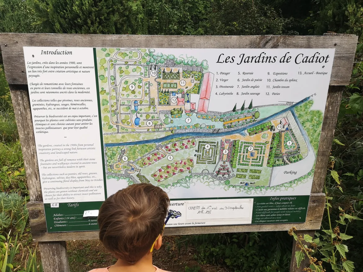 Map of Cardiot Gardens