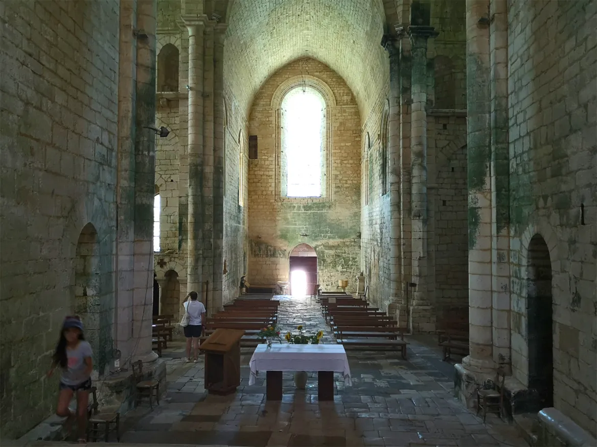 Inside the abbey