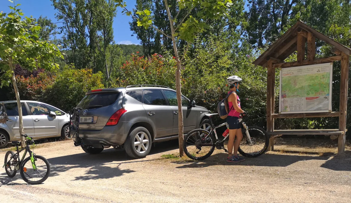 MTB trail markings in the Dordogne