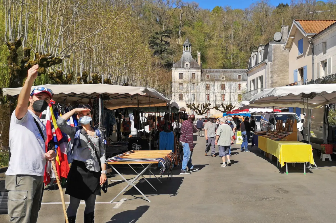 Brantôme market