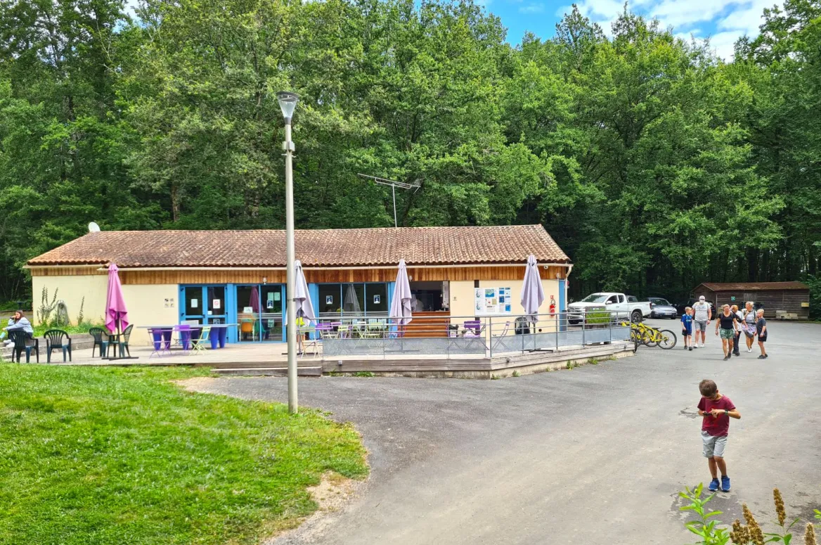 The campsite reception