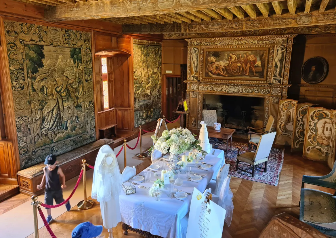 The Château de Puymartin The great hall