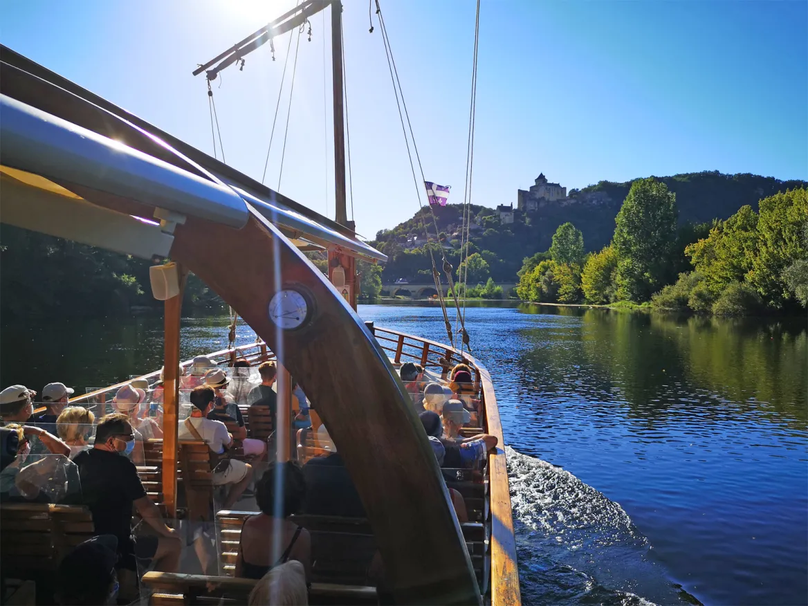 Barge on the Dordogne