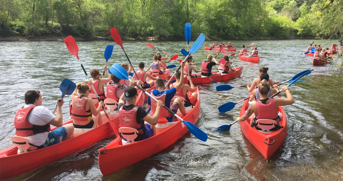 Canoe trip with friends