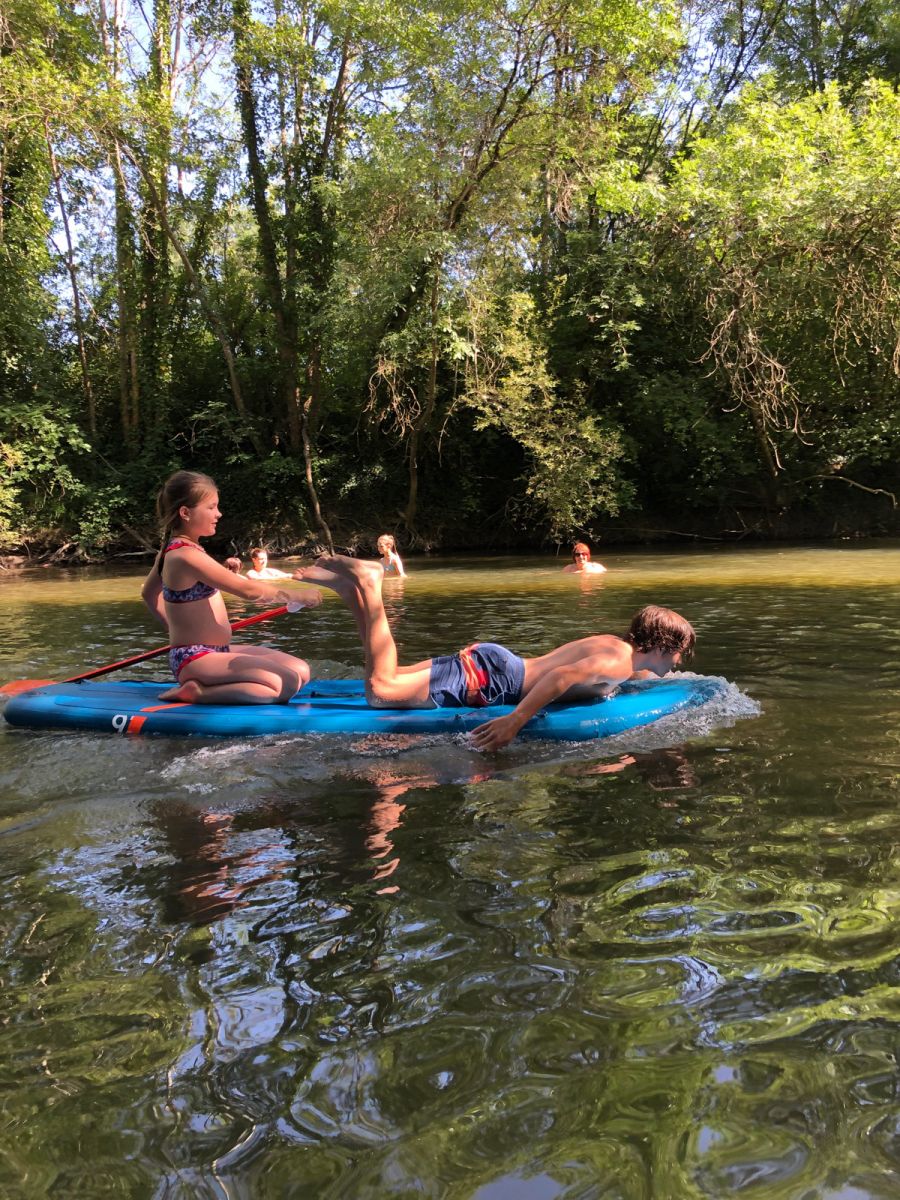 On a paddle on the Dronne