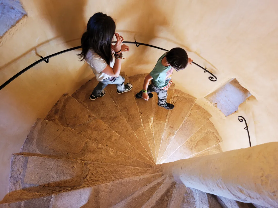Dungeon, Manor and Garden of the Hall spiral staircase