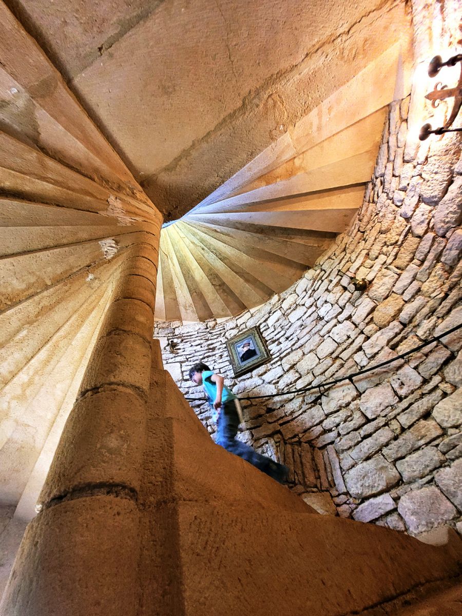 Keep, Manor and Garden of the Hall spiral staircase