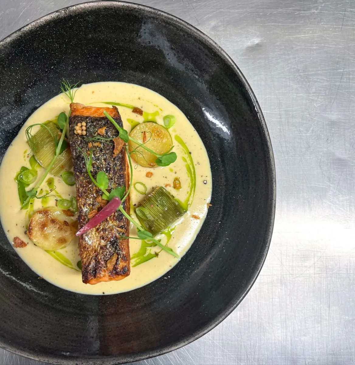L'Authentik à Bergerac, recette de saumon