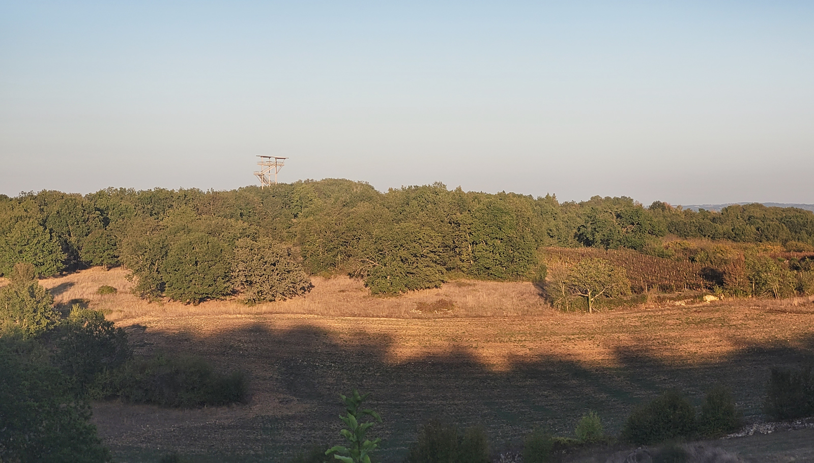 Panoramic tower of Moncalou seen from afar