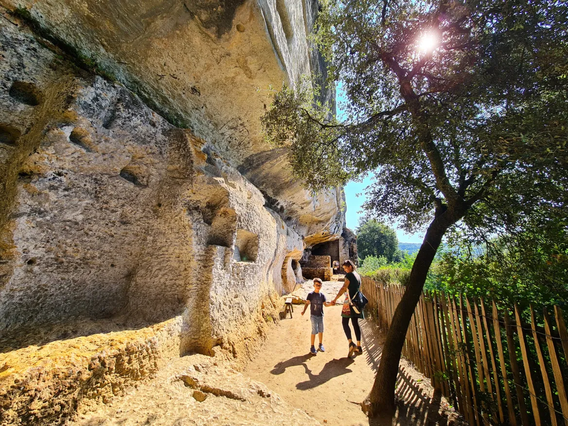 Troglodyte village of La Madeleine