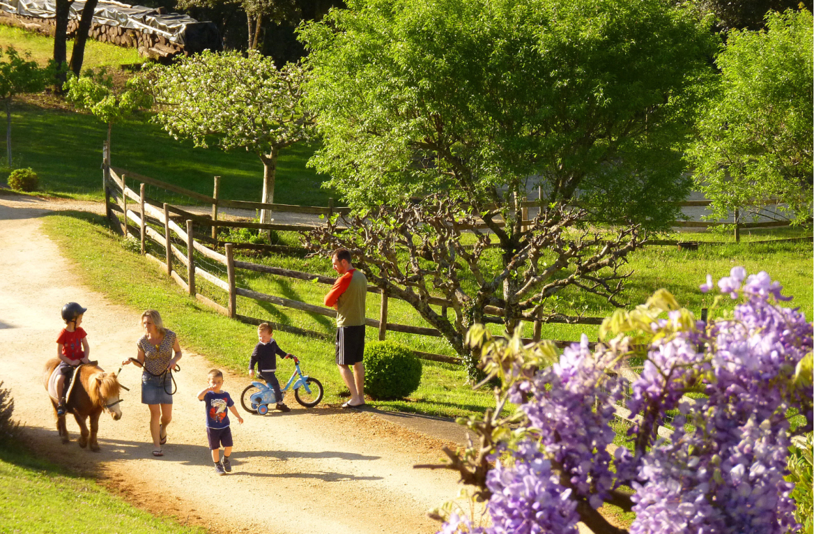 pony ride in the hamlet the path of the sources