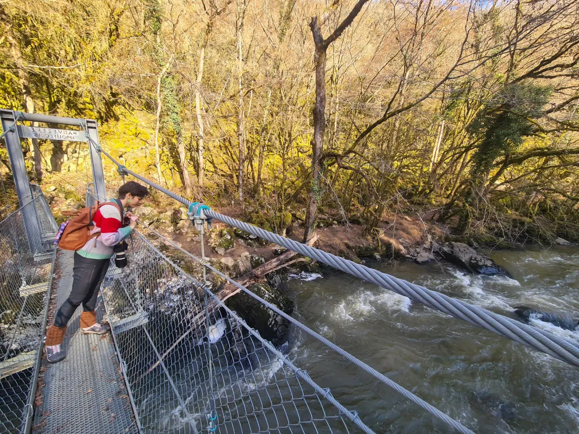 The Auvézère Gorges Footbridge