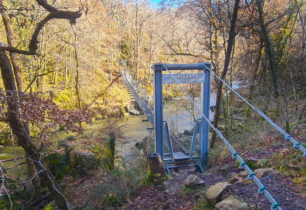 The Auvézère Gorges Footbridge N°2