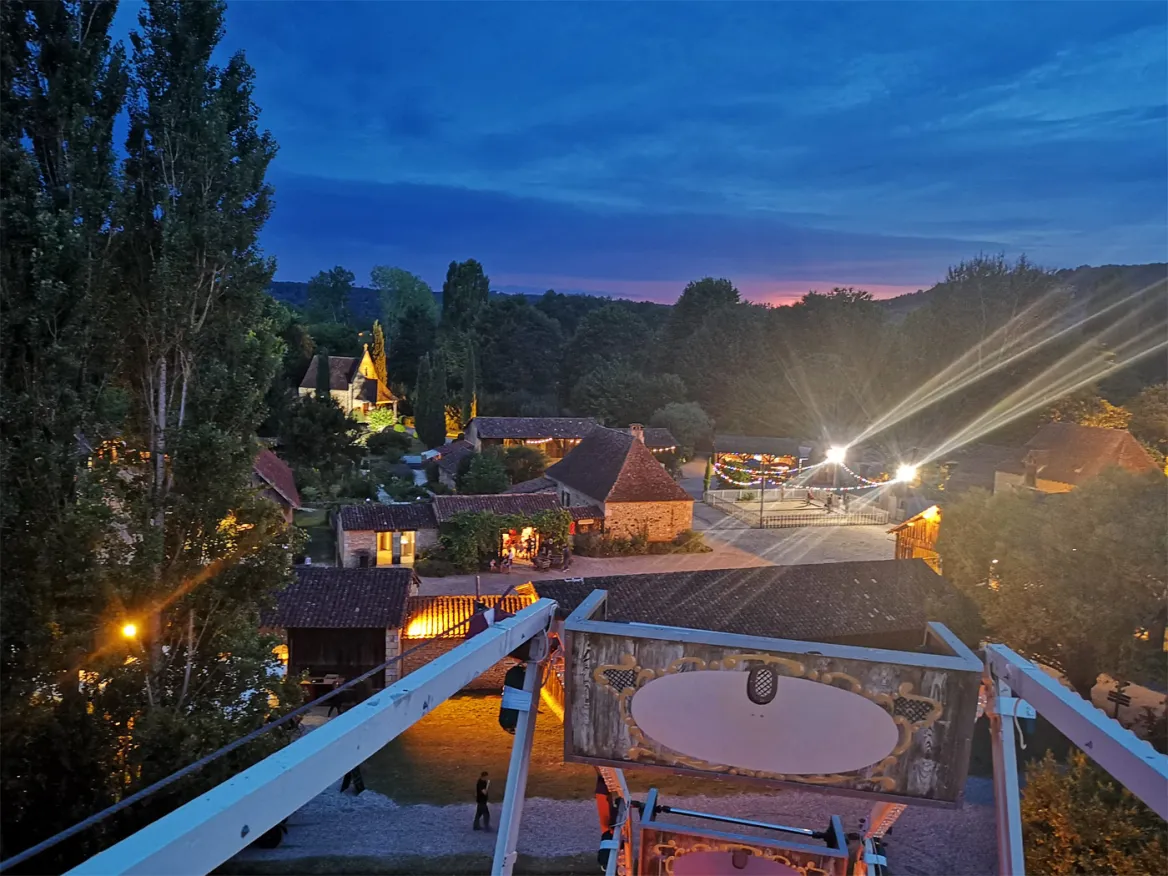 View from the big wheel of the bournat