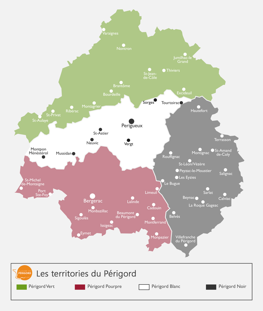 Map of the White Perigord